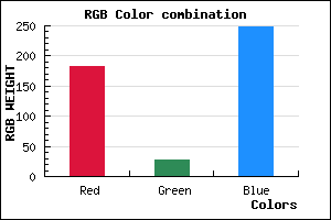 rgb background color #B61BF9 mixer