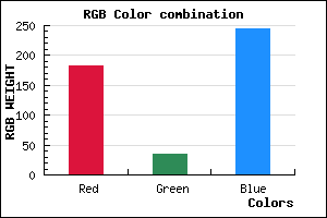 rgb background color #B623F5 mixer