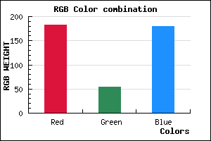 rgb background color #B636B3 mixer