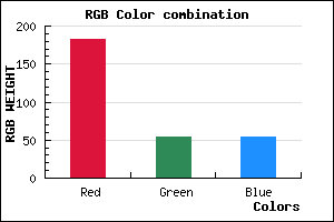 rgb background color #B63636 mixer