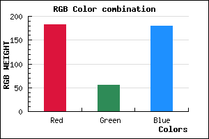 rgb background color #B637B3 mixer