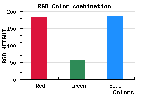 rgb background color #B637B9 mixer