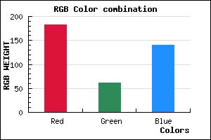 rgb background color #B63E8C mixer