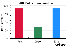 rgb background color #B647B6 mixer