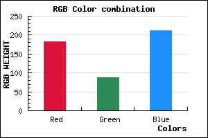 rgb background color #B658D4 mixer