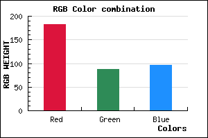 rgb background color #B65861 mixer