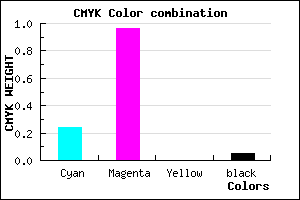 #B609F1 color CMYK mixer