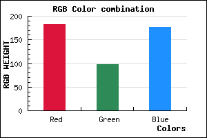 rgb background color #B662B1 mixer
