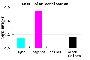 #B662D6 color CMYK mixer
