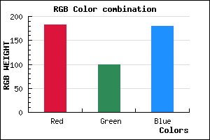 rgb background color #B663B4 mixer