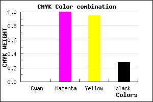 #B7000A color CMYK mixer