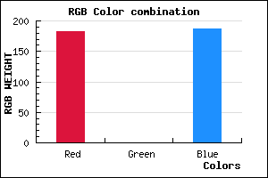 rgb background color #B700BB mixer