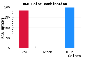 rgb background color #B700C5 mixer