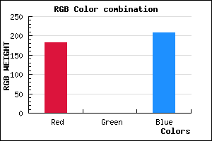 rgb background color #B700D0 mixer