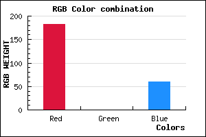 rgb background color #B7003C mixer