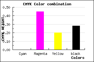 #B76592 color CMYK mixer