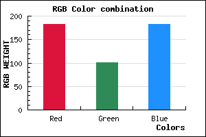 rgb background color #B765B6 mixer