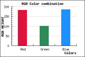 rgb background color #B765B9 mixer