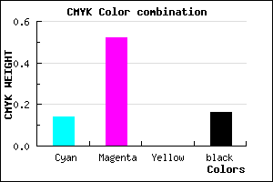 #B767D5 color CMYK mixer