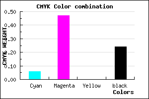 #B768C3 color CMYK mixer