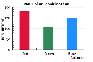 rgb background color #B76C94 mixer
