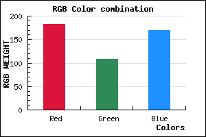 rgb background color #B76CA9 mixer