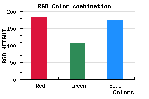 rgb background color #B76CAD mixer
