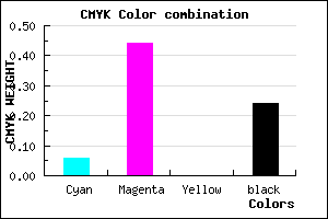 #B76CC2 color CMYK mixer