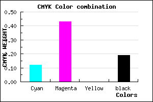 #B777CF color CMYK mixer