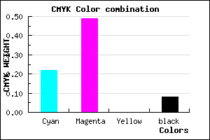 #B777EB color CMYK mixer