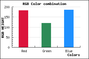 rgb background color #B778B9 mixer