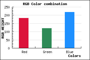 rgb background color #B778DB mixer