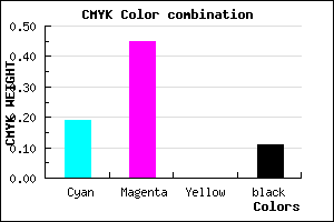 #B77DE3 color CMYK mixer