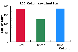 rgb background color #B77EBA mixer