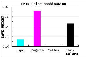 #B77EC4 color CMYK mixer