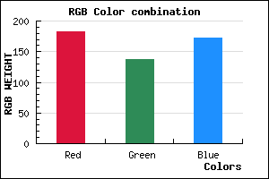 rgb background color #B789AC mixer