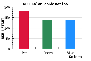 rgb background color #B78B8B mixer