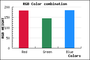 rgb background color #B790B8 mixer