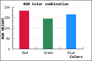 rgb background color #B791A5 mixer