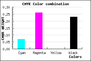 #B791C5 color CMYK mixer