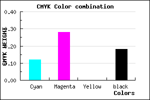 #B796D0 color CMYK mixer