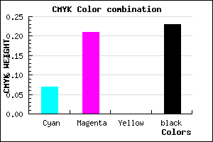 #B79BC5 color CMYK mixer