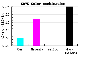 #B7A0C0 color CMYK mixer
