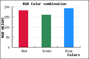 rgb background color #B7A0C0 mixer
