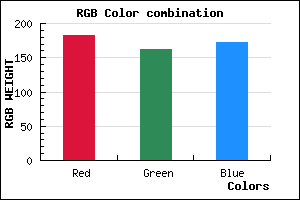rgb background color #B7A2AC mixer