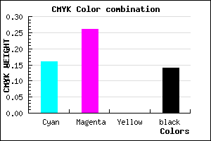#B7A3DB color CMYK mixer