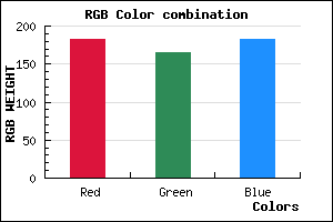 rgb background color #B7A5B6 mixer