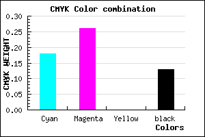 #B7A5DF color CMYK mixer
