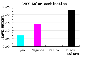 #B7A8C4 color CMYK mixer