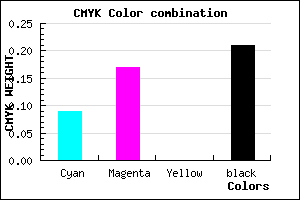 #B7A8CA color CMYK mixer